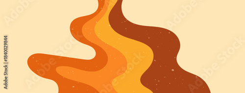 Groovy warm color lines with texture.