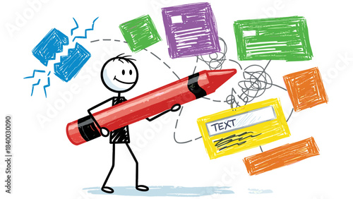 Engineering plan for a 3D render of a gas pump nozzle and equipment, designed with a pencil on paper