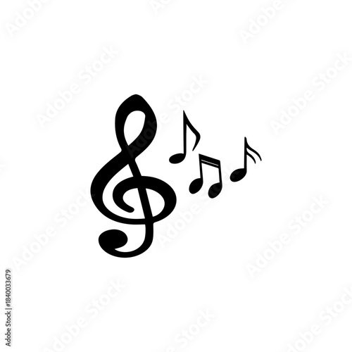 Musical Notes and Treble Clef