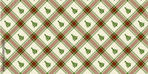 Christmas edition plaid patterns, for clothes, jackets, backgrounds, etc., patterns for textile fabrics.