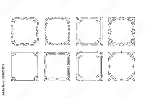 Classic decorative frame pack for invitations, posters and graphic templates
