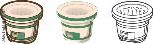 七輪（網なし）