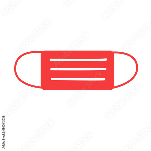 Red Biohazard Waste Container. medical waste management  concept