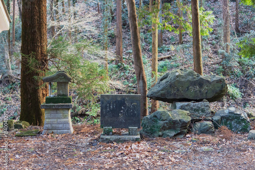 日本：金鑚（かなさな）神社／石標と石祠／埼玉県神川町