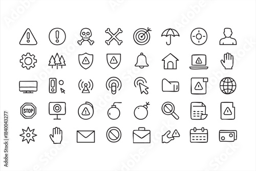 Alert Symbols and Caution Markers for Interface Design and Security Tools