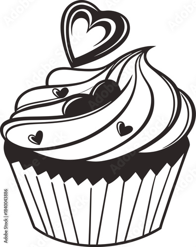 cupcake with cherry