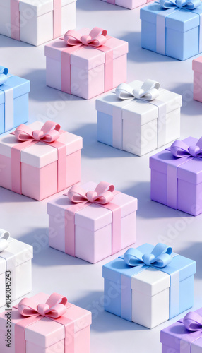 gift boxes on white background