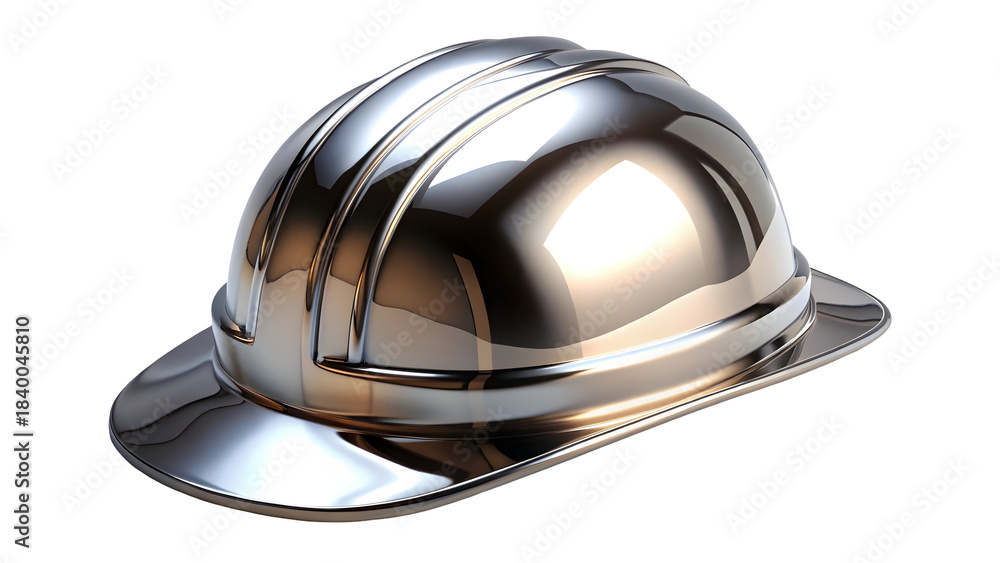 Fototapeta premium red helmet isolated on white