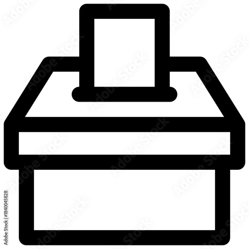 Democracy. Editable stroke vector icon.