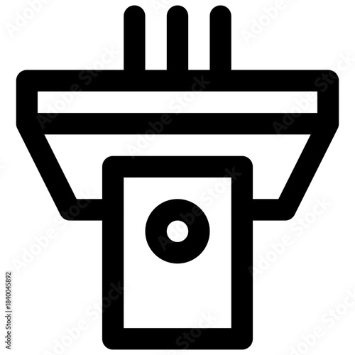 Politics. Editable stroke vector icon.