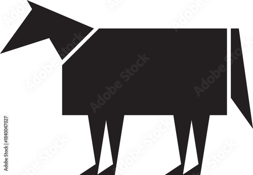 말 가축 동물 아이콘