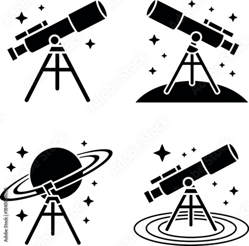 Telescopes explore starry skies and distant planets, sparking wonder and discovery.