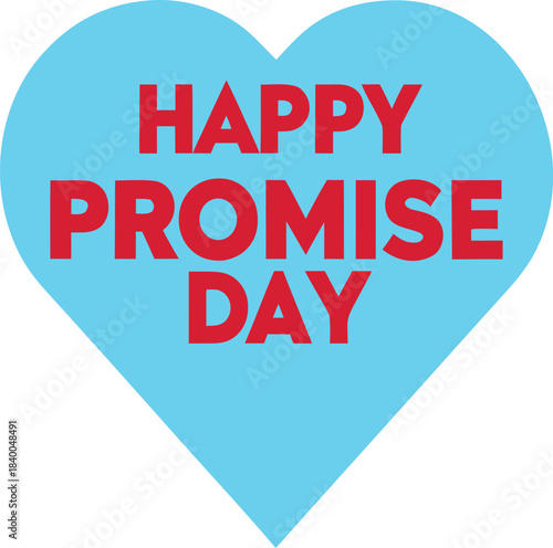 Happy promise day heart