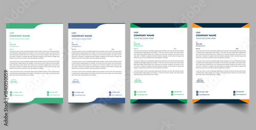 Modern and minimalist Company business letterhead template
