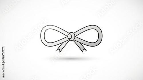 Elegant Bow Detail: A delicate and intricately crafted bow, rendered in graceful lines, embodies an enduring symbol of elegance, adding a touch of sophistication.