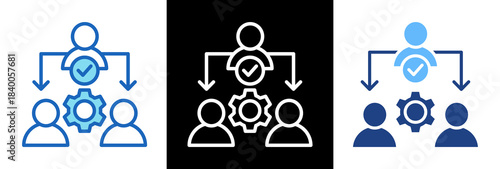 Delegation triplestyle icon