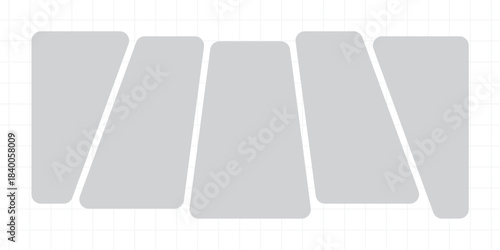 Pictures or photos frame collage, page grid layout abstract photo frames and digital photo wall template