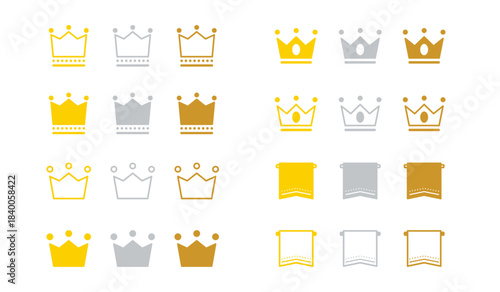 王冠　ランキングアイコンセット