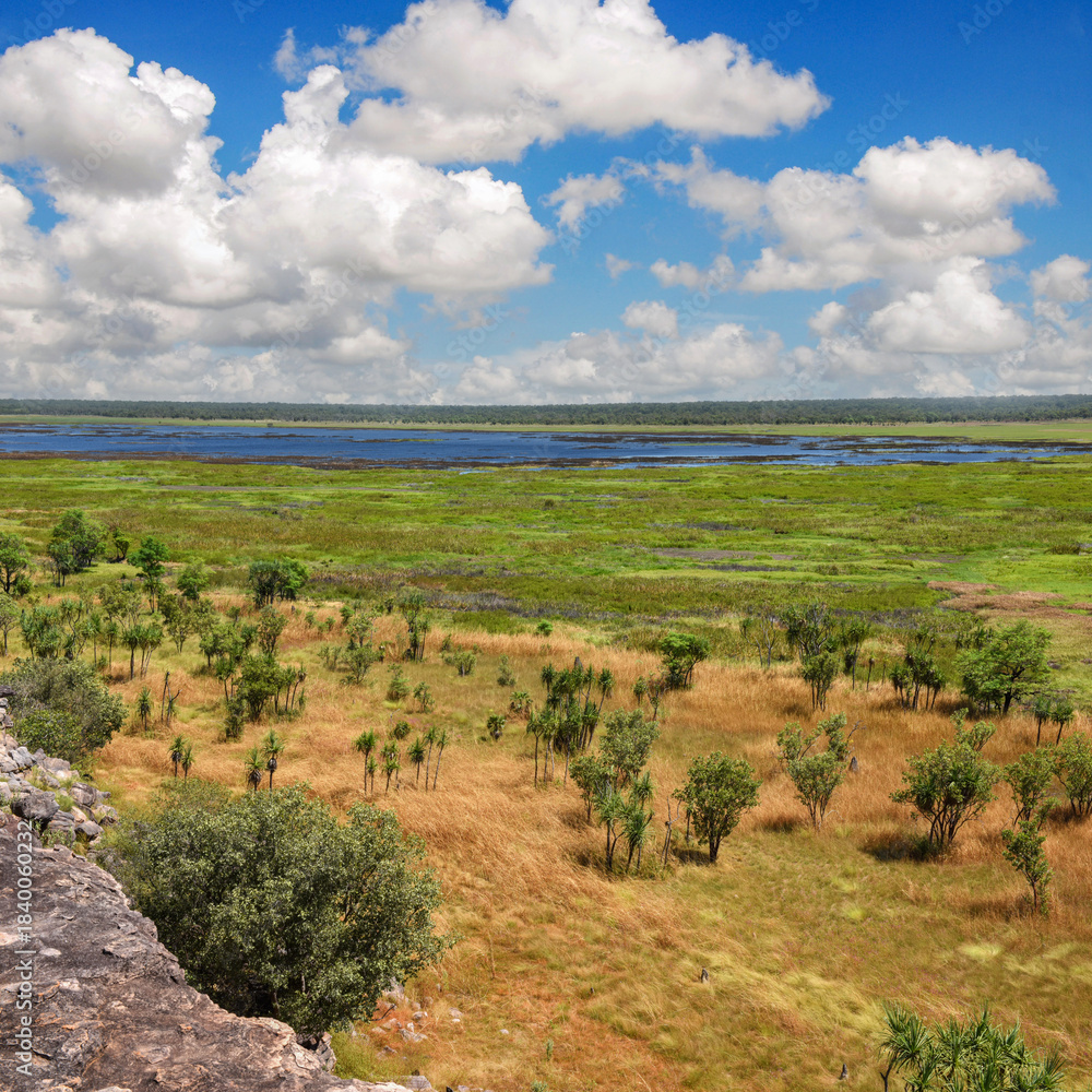 Obraz premium panoramic landscape view to the Kakadu National Park, NT, Australia