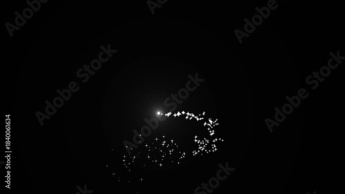 Wallpaper Mural Magic Glitter Particle Trail – Shimmering Sparkle Flow Motion Graphic Overlay Torontodigital.ca