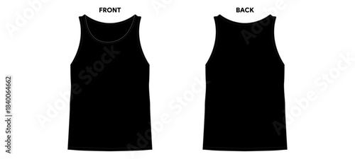Tank top Mockup Template Vector