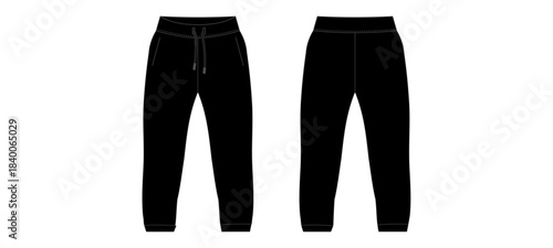 Trousers Pant Mockup Template Vector