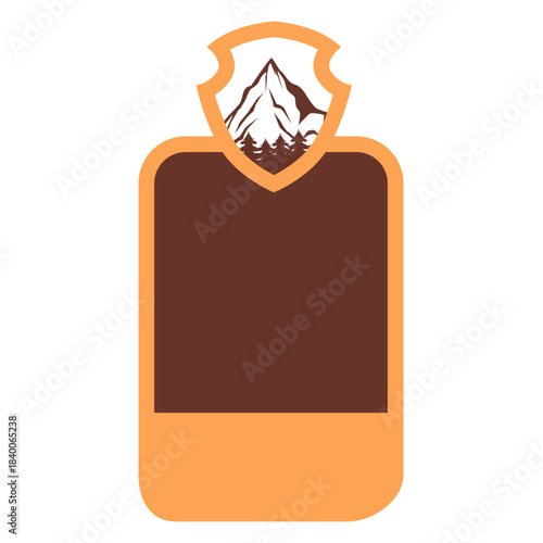 Customizable national park icon vector. National Park Illustration sign. National Park template symbol or logo.