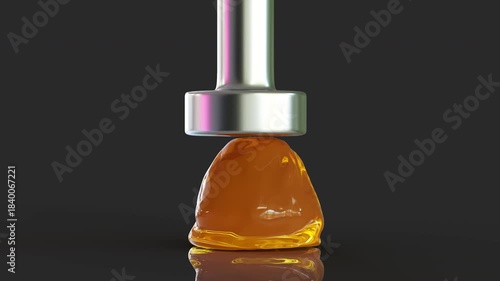 smashing jelly 3D computer generated Satisfying animation