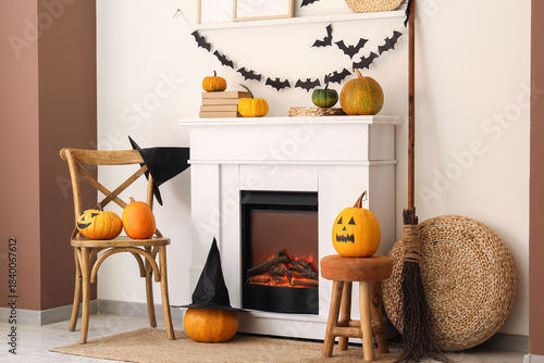 Interior of living room dec...