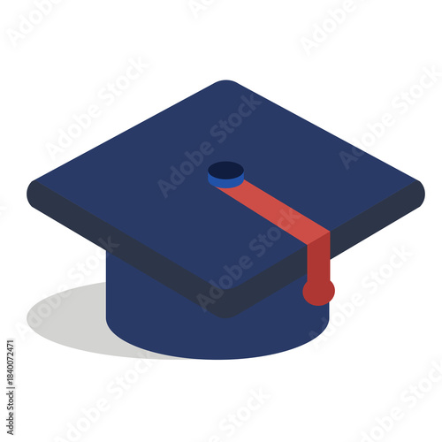 graduation cap and diploma