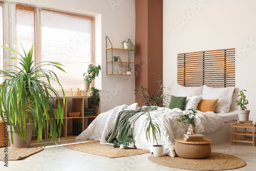 Interior of modern bedroom ...