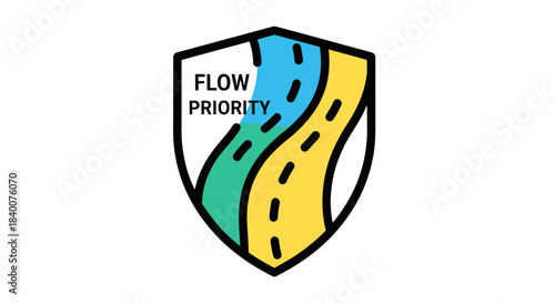 Abstract Concept Representing Flow and Priority Within A Structured And Symbolic Framework