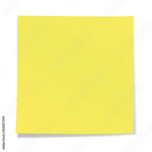Blank Yellow Post-it Paper