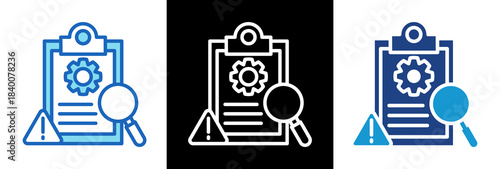 Risk Compliance triplestyle icon