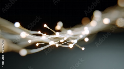 Ethereal threads of luminous energy dance like cosmic whispers, celebrating Diwali's luminance and the Day of Radiant Connections