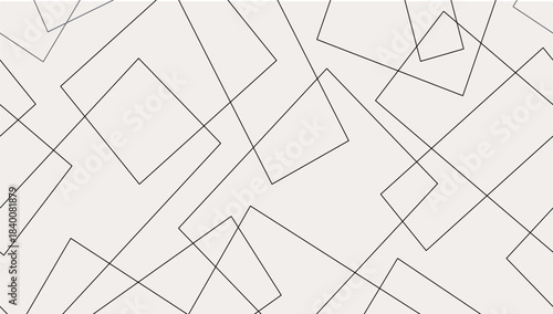 Minimalist abstract geometric background. Modern line art wallpaper.