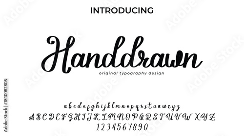Handdrawn - Elegant Script Font for Smooth Handwritten Design and Creative Typography