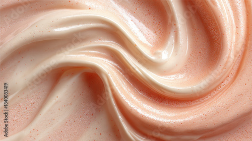 ultra-pale peach to cream fluid gradient with sunlight through milk warmth