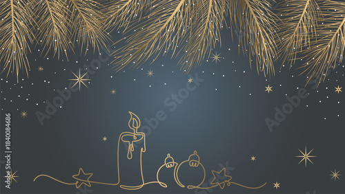 christmas background gold design