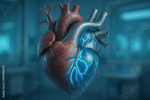 Wallpaper Mural Futuristisches künstliches Herz Torontodigital.ca