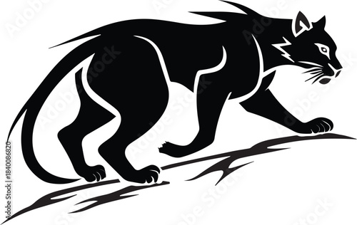 Black Panther Silhouette Illustration