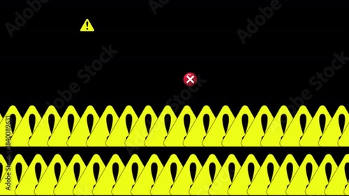 PC　警告アイコン　バグ　背景透過
