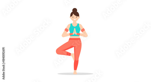 Woman Practicing Yoga Tree Pose: Wellness, Balance, and Achieving Inner Peace Simplified