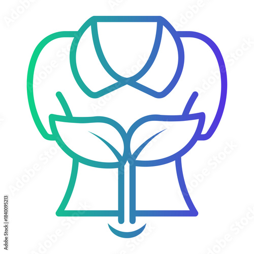 eco friendly Line Gradient Icon
