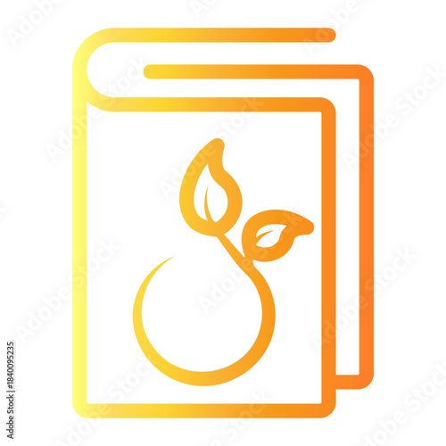 educational book Line Gradient Icon