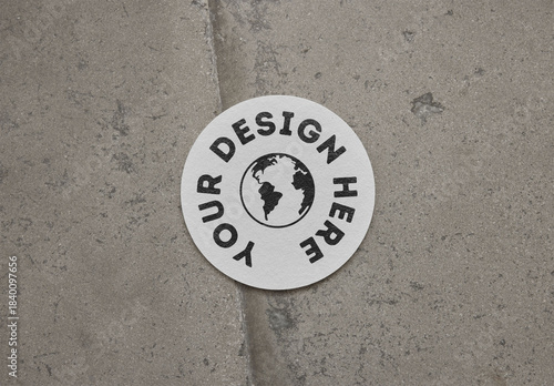 Mockup Of Customizable Round Coaster