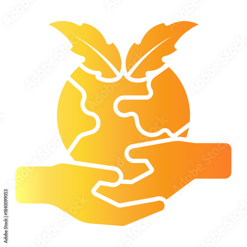 save the world Gradient icon