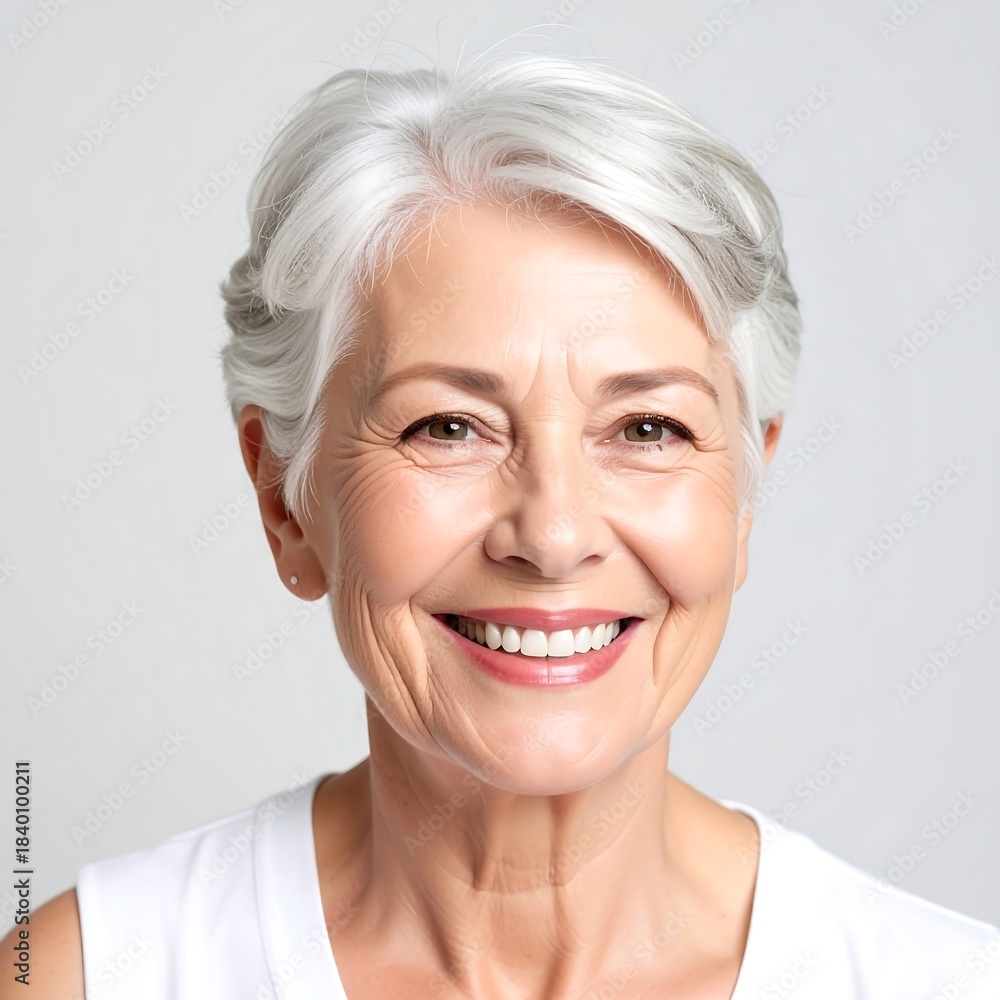 Fototapeta premium Smiling senior woman portrait