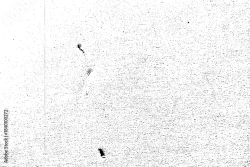 Vintage photocopy background with rough paper texture. Distressed grunge overlay featuring dirty spots, abstract noise and old filter film surface for creative graphic projects. Vector urban wall bg.