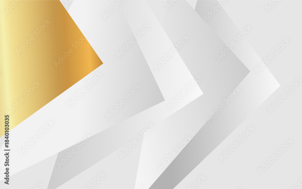 Fototapeta premium Gold and white abstract diagonal background 